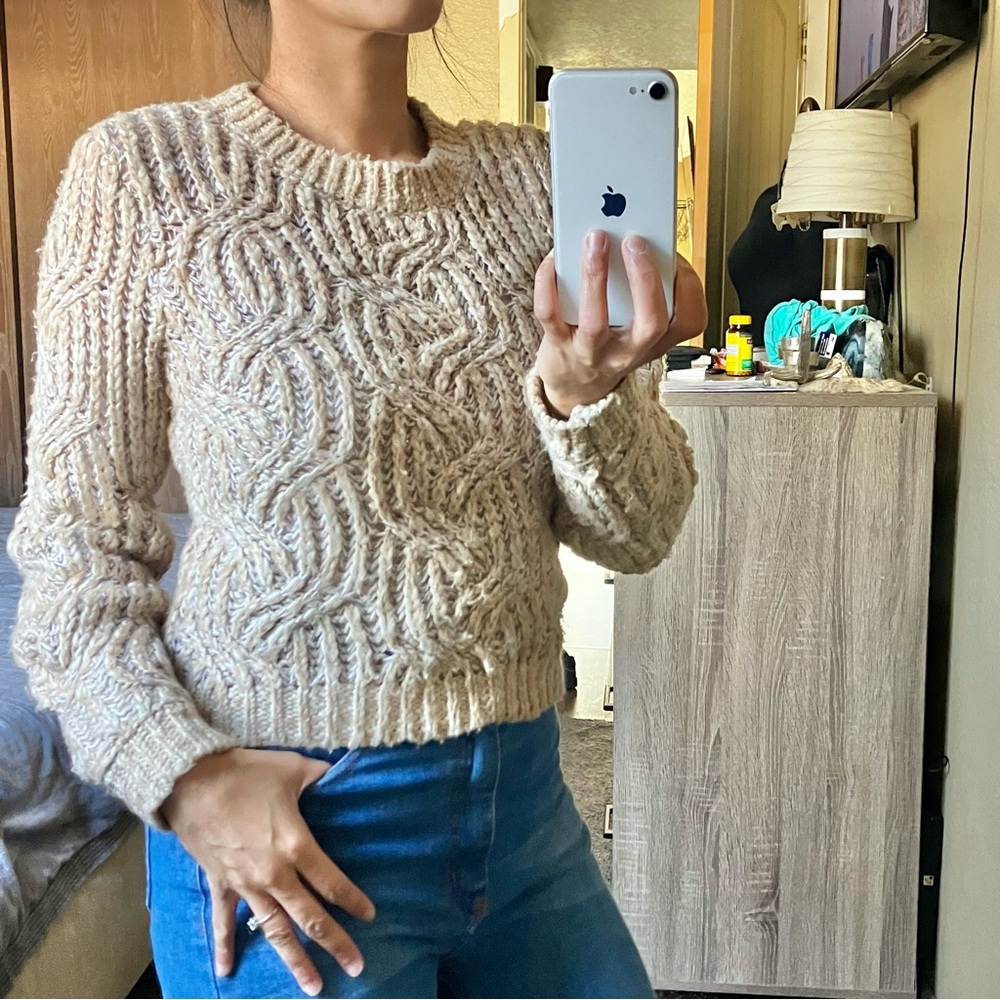 Garage cable knit sweater